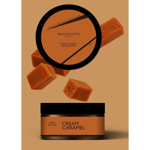 Kūno sviestas MALACHITE COSMETICS "cream caramel", 200ml.