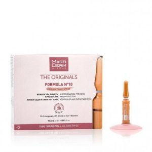 MartiDerm Formula No.10 HD Color Touch SPF30 Veido ampulės 10 amp.
