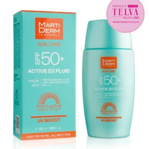 MARTIDERM intensyvaus poveikio fluidinis veido kremas nuo saulės SPF 50+, 50 ml