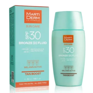 MartiDerm Bronze fluidinis veido kremas nuo saulės SPF 30, 50 ml