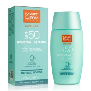 MARTIDERM mineralinis fluidinis veido kremas nuo saulės SPF 50, 50 ml