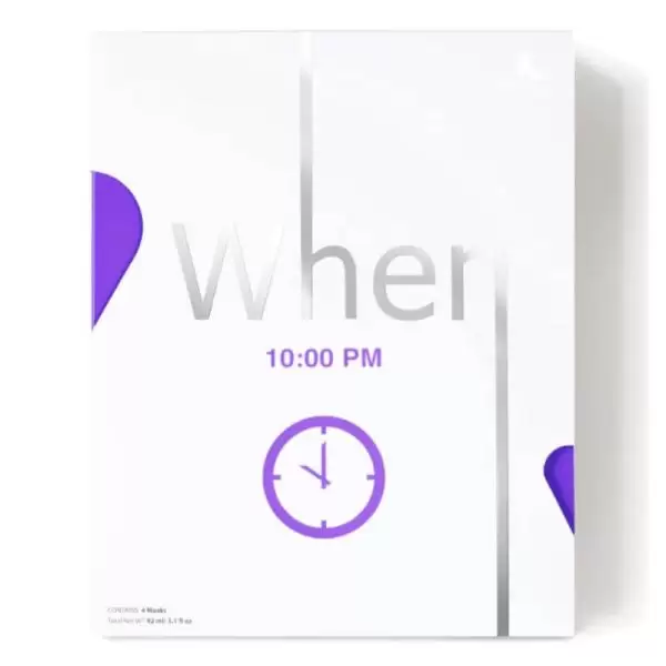 When® 10:00 PM priešraukšlinės bioceliuliozinės lakštinės kaukės, 4 vnt.