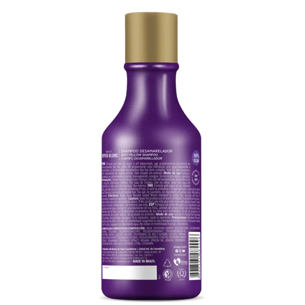 INOAR Speed Blond Duo Kit - priemonių rinkinys šviesiems plaukams 2x250 ml - Image 2