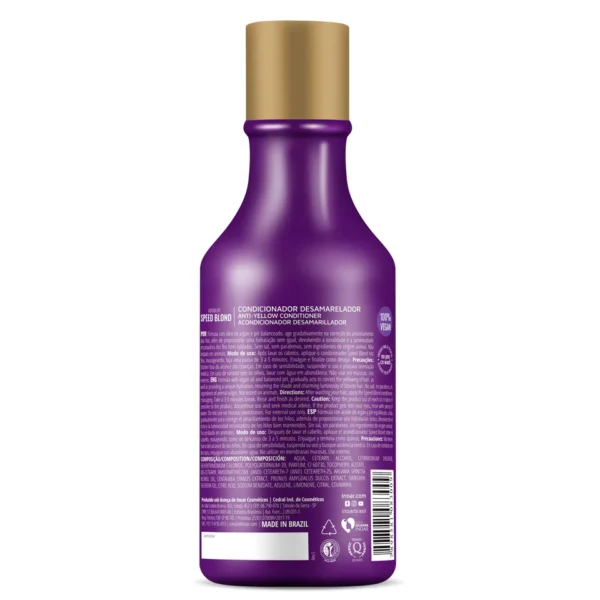 INOAR Speed Blond Duo Kit - priemonių rinkinys šviesiems plaukams 2x250 ml - Image 3