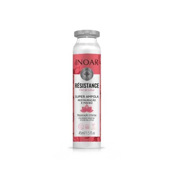 INOAR Resistance Flor de Lotus Ampola - ampulė silpniems plaukams 45 ml
