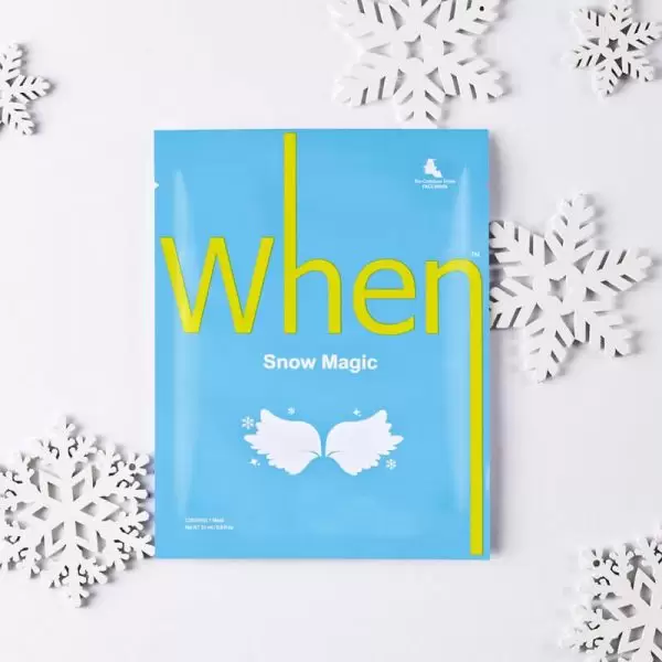 When® Snow Magic švytėjimo suteikianti bioceliuliozinė lakštinė kaukė - Image 2