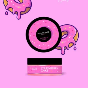 Dušo suflė “STRAWBERRY CAKE” MALACHITE COSMETICS, 150gr